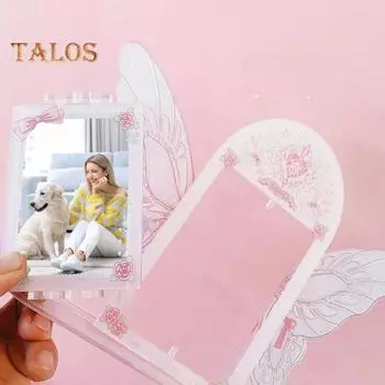 Рамка для фотографий Яркий цветной дисплей Фотозаусенцы без привлекательных 3D-бабочек Рамка для фотографий Держатель для дисплея Товары для дома