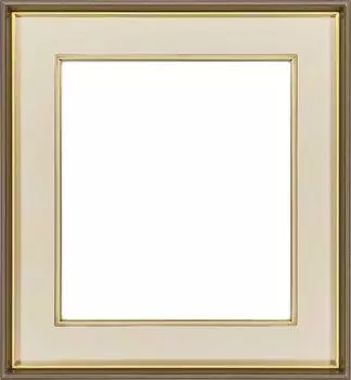 Рамка для картины из цветной бумаги 4954 УФ-резка акрила спецификация с паспарту (Полынь/бежевый)