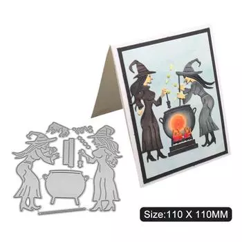 Рамка для кипящего супа Wizard, металлический серебристый трафарет, тиснение, вырубные штампы для самостоятельного изготовления скрапбукинга, альбомов, открыток серебряный