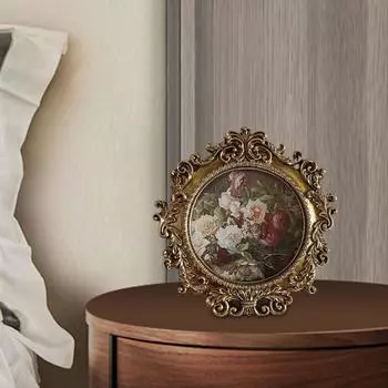 Рамка для настенной живописи в европейском стиле, держатель для фотографий из смолы, великолепная витрина для картин золотой