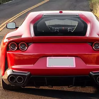 Рамка для номерного знака из алюминиевого сплава, защитная рамка для номерного знака, небьющаяся защитная рамка с винтами и гайками для американских автомобилей CHINA