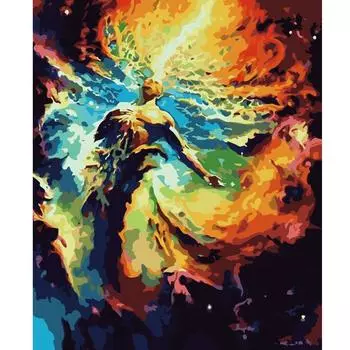 Рамка для рисования по номерам для взрослых, набор, абстрактная фигура, живопись, акриловая краска на холсте, ручная работа для домашнего декора, 40x50 40x50cm NO Frame