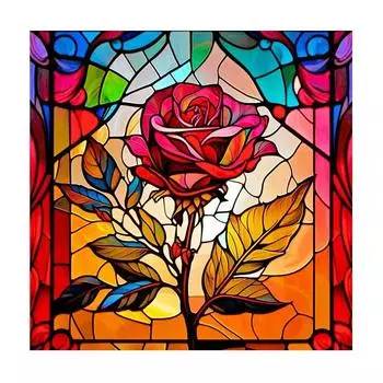 Рамка для рисования по номерам для взрослых, наборы красочных цветов розы, раскраска по номерам, подарок «сделай сам», ручная работа, домашний декор 40x40 40x40cm NO Frame