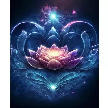 Рамка для рисования по номерам для взрослых, наборы, абстрактные цветы лотоса, акриловая краска по номерам для домашнего декора 40x50 40x50cm NO Frame