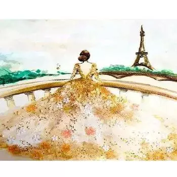 Рамка для рисования по номерам для взрослых, наборы для женщин, ручная роспись, раскраска по номерам для дома, настенное искусство 40x50 40x50cm NO Frame