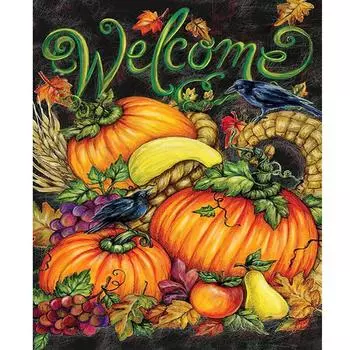 Рамка для рисования по номерам для взрослых, картина на Хэллоуин с цифрами, настенная живопись, акриловая живопись на холсте, поделки своими руками для украшения дома 40x50 40x50cm NO Frame