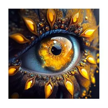 Рамка для рисования по номерам для взрослых, наборы для рисования глаз, картина с цифрами, поделки своими руками для домашнего декора 40x40 40x40cm NO Frame