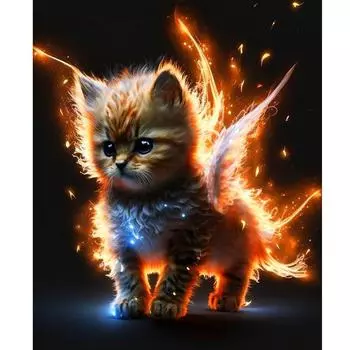 Рамка для рисования по номерам, кошки, животные, раскраска по номерам, акриловая краска, персонализированный подарок для дома, настенный художественный декор 40x50 40x50cm NO Frame