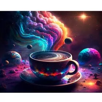 Рамка для рисования по номерам RUOPOTY, 40x50 см, кофейная раскраска по номерам для взрослых, стартовые наборы, подарок на стену, художественная картина 40x50cm NO Frame