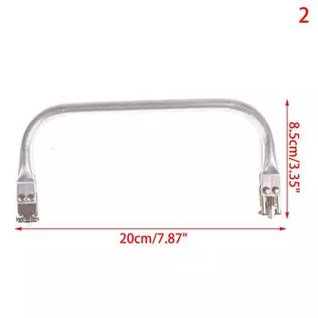 Рамка для сумки или кошелька Металлическая алюминиевая трубка Ручка для сумки Аксессуары Части сумки-клатча 20cm