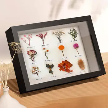 Рамка для теней, витрина с сушеными цветами, декоративная коробка для теней, память для свадебных медалей white