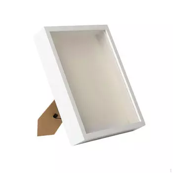 Рамка для теневого ящика своими руками, рамка для демонстрации сухоцветов, внутренняя глубина 3 см, настенные картины, настольный декор White