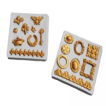 Рамка для торта, бордюр, силиконовые формы, украшения из драгоценных камней, рельефные инструменты для украшения тортов из мастики, шоколадные конфеты, формы для мастики