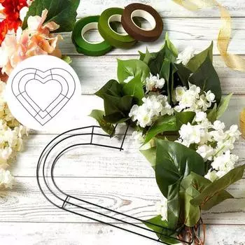 Рамка для венка в виде пчелиного улья, металлическая проволочная форма в форме пчелы, проволочная рамка для венка, цветы, ленты, венок своими руками, домашний декор B 1pc