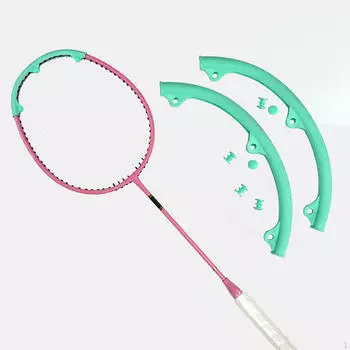Рамка головы ракетки для бадминтона, защитная силиконовая кромка, ракетка для бадминтона зелёный