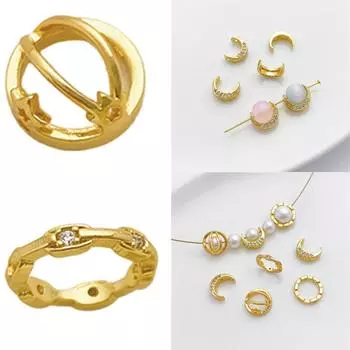 Рамка из бисера с двойным отверстием «Луна-планета», красивое украшение, уникальные украшения «Луна-планета» для вечеринок и праздников 2