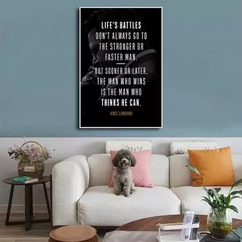 Рамка из цельного дерева, положительная энергия, язык на рабочем месте, холст, живопись, постеры и принты, настенные художественные картины для гостиной, украшения дома 15*20cm(with frame)