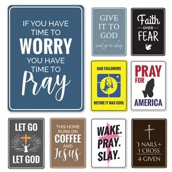 Рамка из цельного дерева, знак христианского дома, домашний настенный декор, знак, ретро-плакат, знак прощения Бога, знак Иисуса, декор с цитатой для церкви 15*20cm(with frame)