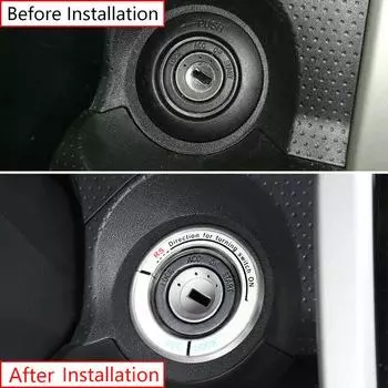 Рамка кнопки запуска переключателя зажигания из алюминия премиум-класса из серебристого алюминия для Toyota FJ Cruiser 072014 с длительным сроком службы CHINA