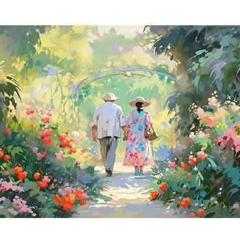 Рамка «Любитель сада» «сделай сам», картина по номерам для стартового набора, пейзаж, акриловая краска на холсте, домашний декор стен 40x50 см 40x50cm NO Frame