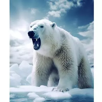 Рамка Медведь Diy Картина по номерам для взрослых Наборы Животные Маркер по номерам Акриловая краска на холсте Картина для подарка своими руками 40x50 см 40x50cm NO Frame