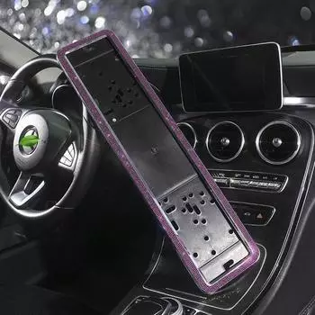 Рамка номерного знака автомобиля класса люкс 2024 года, российский номерной знак автомобиля, автомобильный стиль, хрустальные бриллианты, автомобильные аксессуары для женщин