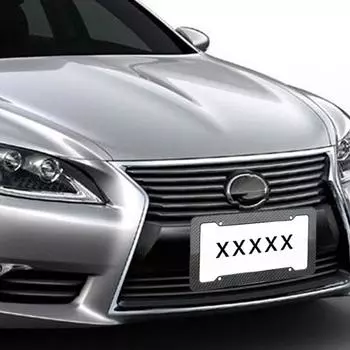 Рамка номерного знака автомобиля устойчива к царапинам, простая установка, прочные рамки номерного знака из АБС-пластика чёрный