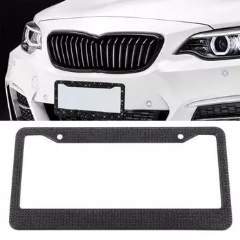 Рамка номерного знака, блестящая, устойчивая к ржавчине, устойчивая к температуре, инкрустированная поддельным кристаллом с 2 M