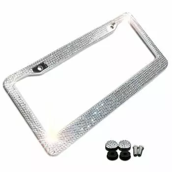 Рамка номерного знака для американского автомобиля с блестками и стразами