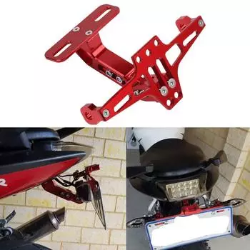 Рамка номерного знака для мотоцикла с ЧПУ из алюминиевого сплава, регулируемая, задний указатель поворота, электродвигатель, рамка освещения номерного знака для самолета серебряный