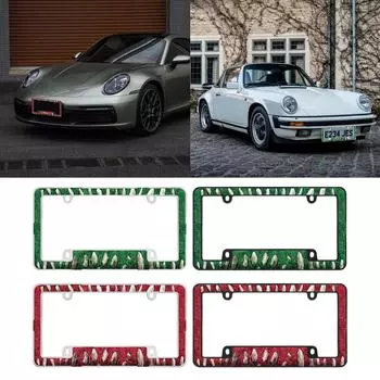 Рамка номерного знака, привлекающая внимание, декоративная рамка номерного знака, отличительная рамка номерного знака, пластиковая крышка номерного знака автомобиля американского типа 4