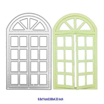 Рамка окна дома, вырубные штампы, металлический трафарет, сделай сам, скрапбукинг, альбом, бумажная карта, тиснение, ремесленный декор, художественный высеченный шаблон
