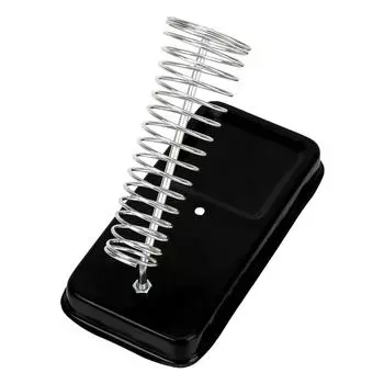 Рамка паяльника с винтовым креплением Легко разбирается Высокотемпературная стойкая металлическая опорная станция Подставка для электрического паяльника Универсальный держатель Black