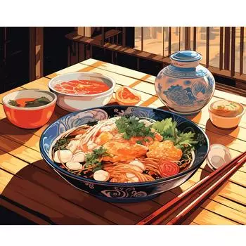 Рамка RUOPOTY, акриловая картина по номерам, пищевой краситель по номерам для взрослых, подарок «сделай сам», краска по номерам, домашний декор, набор красок, ручная работа 40x50 см 40x50cm NO Frame