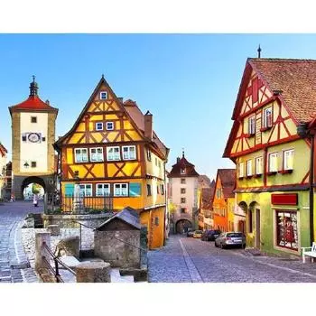 Рамка Ruopoty, краска по номерам для взрослых, городской уличный пейзаж, наборы для начинающих, акриловая краска на холсте для дома, подарок своими руками 40x50cm NO Frame