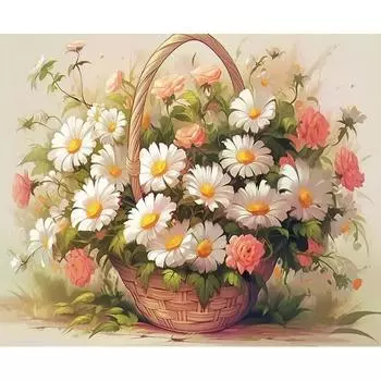 Рамка Ruopoty с желтыми цветами, сделай сам, картина по номерам, акриловая краска 40x50 см, современная живопись на холсте, уникальный подарок для дома 40x50cm NO Frame