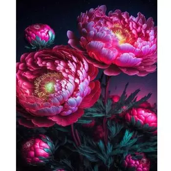 Рамка с цветами, картина по номерам для взрослых, наборы для начинающих, акриловая краска по номерам для дома, художественные поделки своими руками, 40x50 см 40x50cm NO Frame