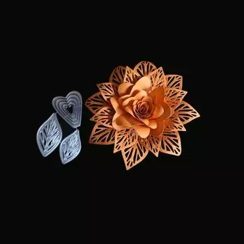 Рамка с цветами, металлические штампы для резки, скрапбукинг, серебристая углеродистая сталь, тиснение, бумага, ремесленный нож, форма, лезвие, трафареты для удара