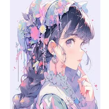 Рамка с изображением мультфильма «сделай сам», наборы для рисования по номерам для взрослых, стартовый набор, настенное искусство, ручная работа, подарок «сделай сам», для домашнего декора, 40x50 см 40x50cm NO Frame