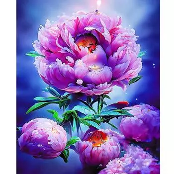 Рамка «сделай сам», картина по номерам для взрослых, наборы цветов, современная настенная художественная картина, акриловая краска на холсте для домашнего декора 40x50 40x50cm NO Frame