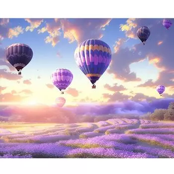 Рамка «сделай сам», картина по номерам для взрослых, наборы, воздушный шар, пейзажный маркер по номерам, стартовый набор, подарок «сделай сам», искусство для домашнего декора 40x50 см 40x50cm NO Frame