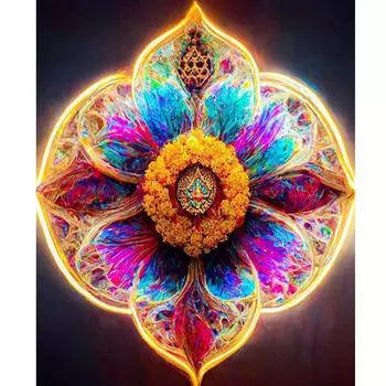 Рамка «сделай сам», картина по номерам для взрослых, мандала, фантазия, картина, акриловая краска на холсте, стартовые наборы для рисования, подарок «сделай сам», для домашнего декора, 40x50 40x50cm NO Frame