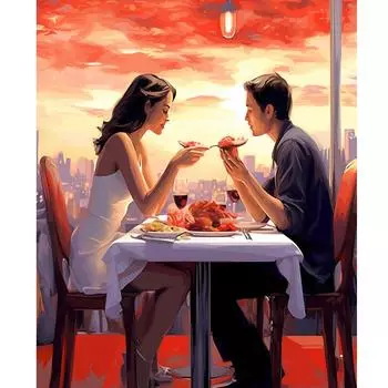 Рамка «сделай сам», картина по номерам для взрослых, наборы для влюбленных, акриловая краска по номерам, картина, настенное искусство для домашнего декора 40x50 см 40x50cm NO Frame