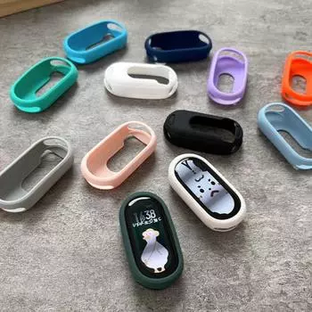 Рамка Силиконовый чехол-бампер Мягкая защитная пленка для экрана для Xiaomi Mi Band 8