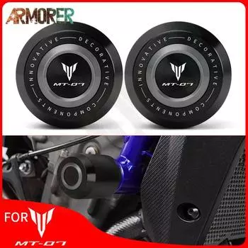Рамка слайдер Crash Pad Protector аксессуары для мотоциклов для YAMAHA MT07 MT 07 MT-07 2014-2023 2017 2018 MT-07-1 LOGO Black
