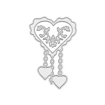 Рамка «Узелок любви» из металла, серебристый трафарет, тиснение, резка, штампы для скрапбукинга, изготовление открыток из бумаги серебряный