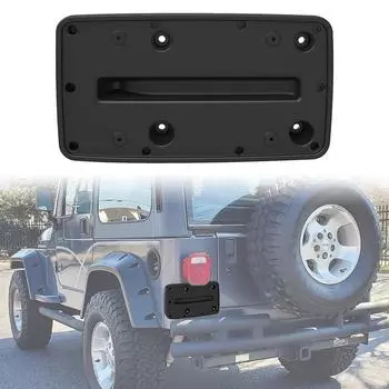 Рамка заднего номерного знака для Jeep Wrangler TJ 97-2006, держатель заднего номерного знака, аксессуары, замена #55174994 чёрный