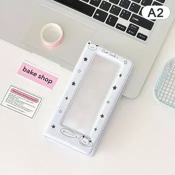 Рамки для фотобудки Star - фотобудка Альбом для фотолент 2X6 дюймов Свадебный альбом 2 X 6 Держатель для закладок 18 страниц 36 фотографий A2