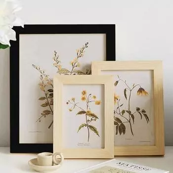 Рамки для картин из натурального дерева Классическая фоторамка для настенного крепления с оргстеклом 9X13 10X15 13X18 см Рамка для фотографий Декор для фотографий 9X13cm 3.5X5in