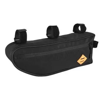 Рамки для сумок Передняя часть сумки для велоспорта Черный чехол с застежкой-молнией M
